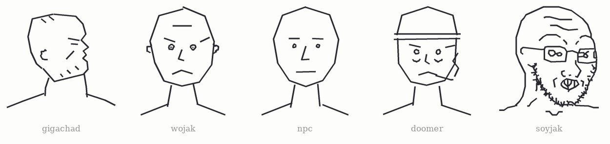 Character sketches from the Texograph system